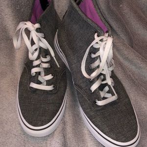 Vans high top zipper sneakers